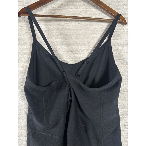 Old Navy Cloud+ Jumpsuit Size 3X Yoga Black Overall Stretch Built In Bra - Picture 4 of 13